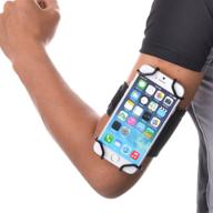 📱 tfy sport armband with key holder - fits iphone 8, 6, 6s, 7, se, samsung galaxy, and more - black belt included logo