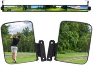 🔍 hkoo golf cart mirror: universal 4 panel rear view mirror for ezgo, club car, yamaha, and precedent carts logo