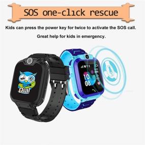 img 3 attached to 🎁 Детские умные часы HuaWise с водонепроницаемостью, быстрым набором номера, функцией SOS вызова, камерой, музыкальным плеером и слотом для SD-карты — идеальный подарок на день рождения для мальчиков и девочек