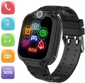 img 4 attached to 🎁 HuaWise Kids Smartwatch with Waterproof, Quick Dial, SOS Call, Camera, Music Player, and SD Card - Ideal Birthday Gift Game Watch for Boys and Girls