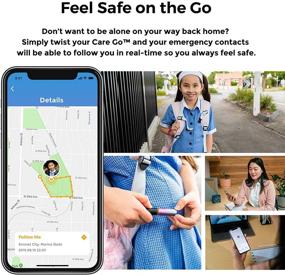 img 2 attached to 📱 Alphahom Care Go Персональная сигнализация, интеллектуальная персональная система безопасности, аварийное оповещение одному-многим с мгновенным отображением местоположения по GPS через приложение, идеально для женщин, детей и пожилых людей (Синий)