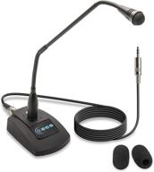 🎙️ wordsentry pro gooseneck 3.5 mm conference uni-directional cardioid mic with anti-slip base and adjustable heavy duty metal design logo