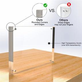 img 3 attached to 📸 4-Pack [4 x 6] Tomorotec High Transparency Magnetic Picture Frames - Frameless, Acrylic Photo Frame Double Sided - Free Standing Desktop Display Stand