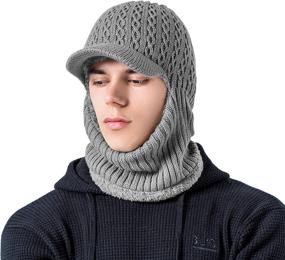 img 3 attached to 🧣 Universal Size Winter Knitted Balaclava Beanie Hat - Warm Cycling Ski Mask by TAGVO