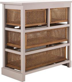 img 1 attached to Organize Your Space with Safavieh American Homes Collection Jackson Grey 4-Drawer Storage Unit