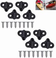 🚣 vbestlife kayak lashing hooks: durable nylon bungee hooks with j shape - 8pcs set logo