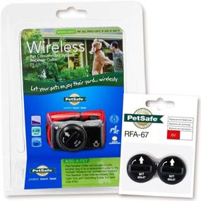 img 1 attached to 🐶 PetSafe PIF-275-19 Wireless Fence Dog Collar: 2 Free Batteries, 10 x 9 x 4