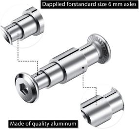 img 1 attached to 🛼 16-Piece Mudder Skates Spacers: Inline Bearing Spacer, Axle Aluminum Speed Spacer for 6mm Axles Roller