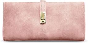 img 4 attached to AOXONEL Womens Wallets Magnetic Closure Women's Handbags & Wallets in Wallets