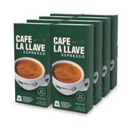 кофе la llave espresso капсулы: интенсивность 11 - перерабатываемые кофейные чашки, совместимые с машинами nespresso originalline - 80 штук. логотип