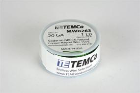 img 1 attached to 🔋 TEMCo 20 AWG Green Copper Magnet Wire - 1 Lb, 155°C Magnetic Coil, 315 Ft