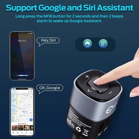 img 1 attached to 🚘 Optimized Bluetooth Receiver for Car, Esky BT09 Bluetooth 5.1 Hands-Free Car Kits/Bluetooth Aux Car Audio Adapter with Dual 2.4A 20W USB Port Car Charger, Wireless Car Kits Audio Stereo