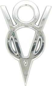 img 2 attached to 🏎️ Ford Racing M7843V8 V8 Badge with Chrome Finish