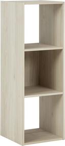 img 2 attached to 📚 Stylish and Functional: Signature Design by Ashley Socalle Modern 3 Cube Storage Organizer or Bookcase in Whitewash