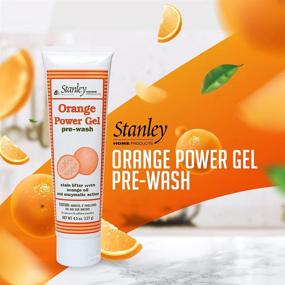 img 2 attached to 🍊 Stanley Home Products Orange Power Gel Pre Wash - Powerful Laundry Stain Remover | Spot Treat Tough Stains, Instantly Clean and Deodorize Fabrics | Ideal for Blood, Oil, Grease, and More