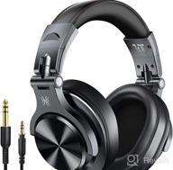 img 1 attached to 🎧 OneOdio Over Ear Headphones Studio Monitor & Mixing DJ Stereo Headsets with 50mm Neodymium Drivers and 1/4 to 3.5mm Audio Jack for AMP Computer Recording Phone Piano Guitar Laptop - Black review by Kevin Dow