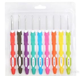 img 6 attached to 🧶 BeCraftee Crochet Hooks Kit - Complete 12-Piece Set of Extra-Long Crocheting Needles with Comfortable Rubber Grips in 12 Sizes - Perfect Knitting & Crochet Supplies for Beginners
