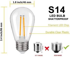 img 3 attached to 💧 Non Dimmable Outdoor Waterproof Shatterproof Replacement