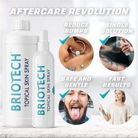 img 3 attached to ⚡️ BRIOTECH Topical Skin Spray: Pure HOCl for Tattoo & Piercing Aftercare, Sea Salt Cleansing Solution, Natural Saline Toner, Hypochlorous Acid Facial Mist - Skin Care Relief for Bumps, Scars, & Blemishes