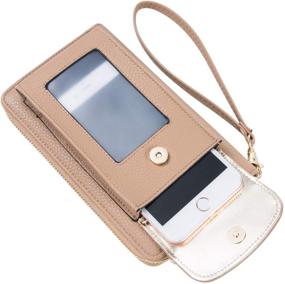 img 2 attached to 👜 Women's Crossbody Wallet with Phone Holder in Handbags & Wallets