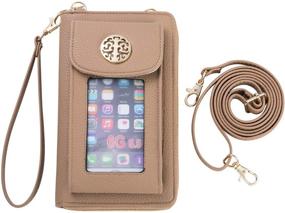 img 1 attached to 👜 Women's Crossbody Wallet with Phone Holder in Handbags & Wallets