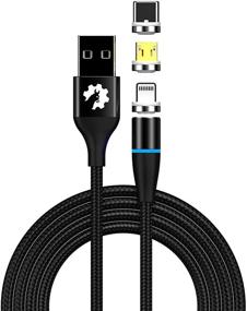 img 3 attached to ⚡ Magnetic Charging Cable: USB Type C, iProduct, Micro USB - Fast Phone Charger, Data Transfer Cord & Adapter for All Operating Systems