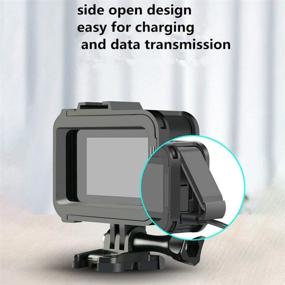 img 1 attached to 📷 Meknic GoPro Hero 8 Black Housing Case: Protective Frame Shell Cage Mount, Accessory Kit with Quick Pull Movable Socket and Screw for GoPro Hero 8 Action Camera