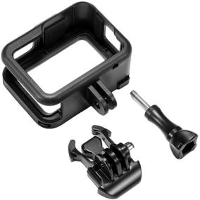 img 3 attached to 📷 Meknic GoPro Hero 8 Black Housing Case: Protective Frame Shell Cage Mount, Accessory Kit with Quick Pull Movable Socket and Screw for GoPro Hero 8 Action Camera
