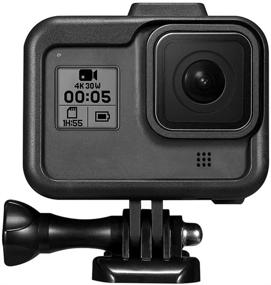 img 4 attached to 📷 Корпус для GoPro Hero 8 Black от Meknic: Защитный каркас, крепление-раковина, комплект аксессуаров с быстрым мобильным соединителем и винтом для экшн-камеры GoPro Hero 8.