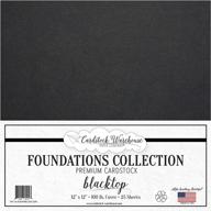 blacktop 100% recycled cardstock paper - 12 x 12 inch premium 100 lb logo