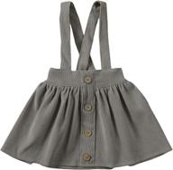 mubineo girls' corduroy suspender overall skirt & skort in toddler clothing логотип