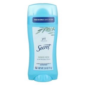 img 3 attached to 🚿 Secret Original Shower Fresh Scent Women's Invisible Solid Antiperspirant & Deodorant - pH Balanced Formula - 2.6 Oz (Pack of 3)