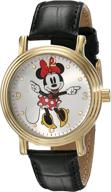 🔍 часы minnie mouse w001879 disney для женщин с кварцевым аналоговым циферблатом черного цвета - улучшенный seo логотип