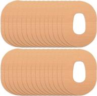 🩹 dexcom g6 continuous glucose monitor waterproof adhesive patch with strap - pre-cut tape for sweatproof protection, beige логотип