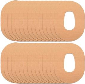 img 4 attached to 🩹 Dexcom G6 Continuous Glucose Monitor Waterproof Adhesive Patch with Strap - Pre-Cut Tape for Sweatproof Protection, Beige