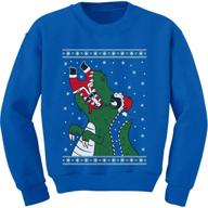 t rex santa christmas sweater sweatshirt boys' clothing ~ fashion hoodies & sweatshirts logo