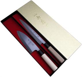 img 4 attached to 🔪 Dottokomu Willow Blade Kitchen Knife Set - Left-Handed, Bright Sound Sakura Edition (Akane Suzaku et al.)
