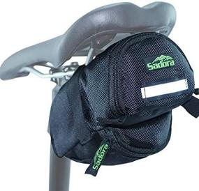 img 4 attached to 🚲 Sadora Bicycle Saddle Bag: Waterproof, Reflective, Silent Zipper Pulls & More