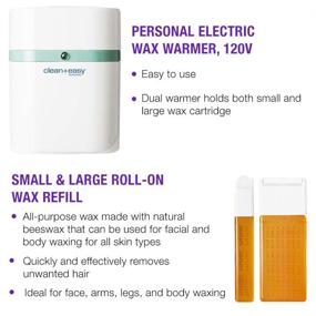 img 1 attached to 💁 Effortless Hair Removal at Home: Clean + Easy Personal Roll-On Waxer Kit for Smooth, Salon-Quality Results (120V)