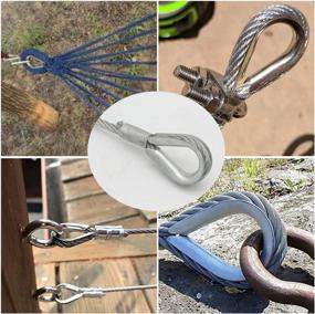 img 1 attached to ⚓ High-Quality 4Pcs 1/2" Wire Rope Chain Thimble: Ideal for Boat Rigging, Anchor, Terminating, and Splicing. Made with Premium 316 Stainless Steel