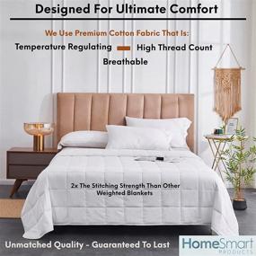 img 3 attached to HomeSmart Products Weighted Blanket Comforter Bedding