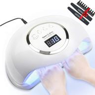 💅 гель uv led лампа для ногтей jewhiteny nail dryer 72w - ногтевая гель-лампа uv освещение с регулируемыми таймерами для обеих рук, автоматический сенсор для гель-лаков - лампа для ногтей курирования логотип