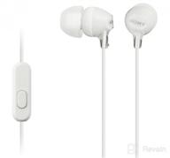 img 1 attached to Sony MDREX15AP/B In-Ear Earbud Headphones with Mic - Black review by Jennifer Campbell