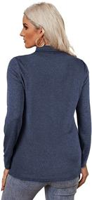 img 1 attached to 👚 Alaroo Women's Casual Mock Neck Long Sleeve Tops - Stylish Shirts