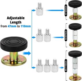 img 2 attached to Prevent Bed Wobble with Adjustable Bed Frame Anti Shake Tool - Headboard Stoppers & Bed Stabilizer (4 Pack)