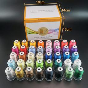 img 3 attached to 🧵 Brothread 40 Polyester Embroidery Machine Thread Kit - 500M (550Y) Each Spool for Brother, Babylock, Janome, Singer, Pfaff, Husqvarna, Bernina Embroidery and Sewing Machines