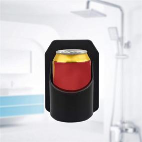 img 2 attached to 🚿 HSP-HSWITI Beer Holder for The Shower: Portable Cup Bottle Holder for Beer Can and Beverage, Wall-Mounted Storage Solution for Toiletries