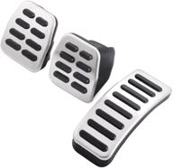 🚗 enhanced grip stainless steel pedal covers by andygo - ideal for vw bora/jetta mk4, golf mk4, polo 9n manual gear vehicles logo