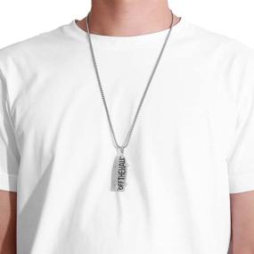 img 1 attached to Punk-inspired Stainless Steel Skateboard Necklace: A Stylish Hip-Hop Pendant for Men, Women & Boys