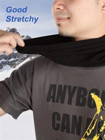 img 1 attached to Stay Cozy with the Fleece Warmer Gaiter: Men's Windproof Thermal Scarf Accessory